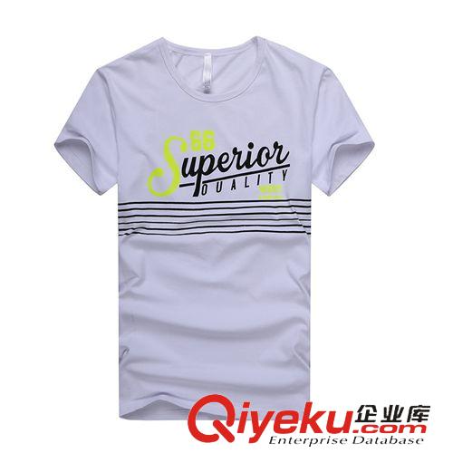 T恤 2015夏季男裝新品 時(shí)尚印花圓領(lǐng)男式短袖t恤 透氣純棉男士休閑t恤原始圖片3
