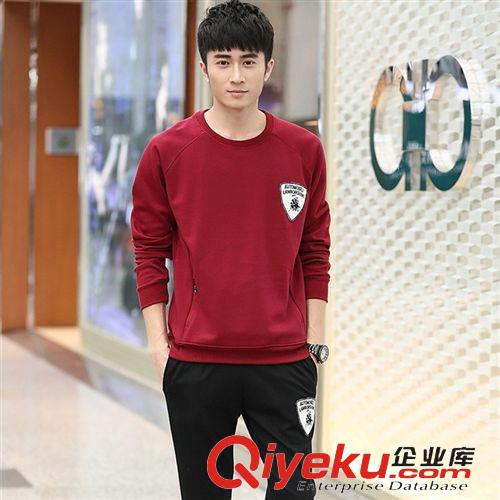 男款運(yùn)動(dòng)套裝 2015新品運(yùn)動(dòng)套裝直銷(xiāo) 男運(yùn)動(dòng)套裝 潮流圓領(lǐng)長(zhǎng)袖  男士運(yùn)動(dòng)套裝原始圖片3
