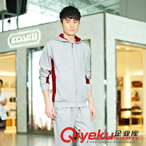 運(yùn)動(dòng)套裝 2014秋季新品休閑運(yùn)動(dòng)套裝 男女連帽開衫時(shí)尚衛(wèi)衣 長袖運(yùn)動(dòng)服套裝