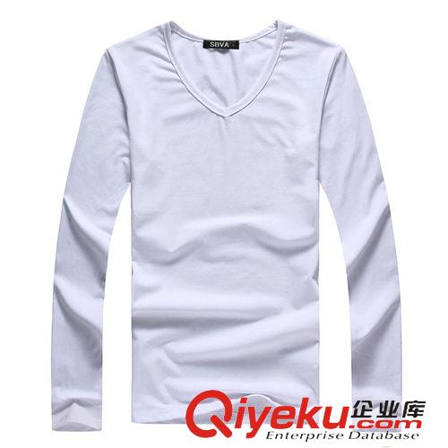 T恤系列 春秋季爆款百搭純棉奧黛爾T恤 修身型男款品牌長(zhǎng)袖T恤 V領(lǐng)打底衫