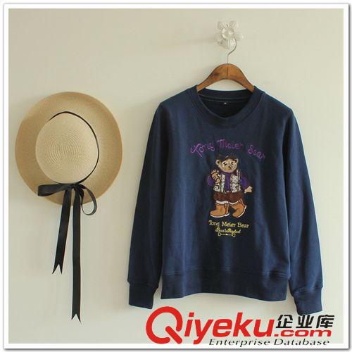 衛(wèi)衣  2015春季新品小熊毛圈純棉長袖圓領(lǐng)衛(wèi)衣 休閑外套 廠家批發(fā)原始圖片2
