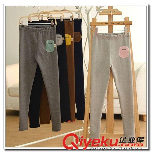 ◤所有商品◥ 韓國女士女裝韓版九分褲修身顯瘦腳口鏤空刺繡激光花朵打底褲 女