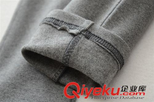 打底區(qū) 春夏薄款 純棉磨毛高彈力大碼燙金修身打底褲  休閑外穿褲子原始圖片3