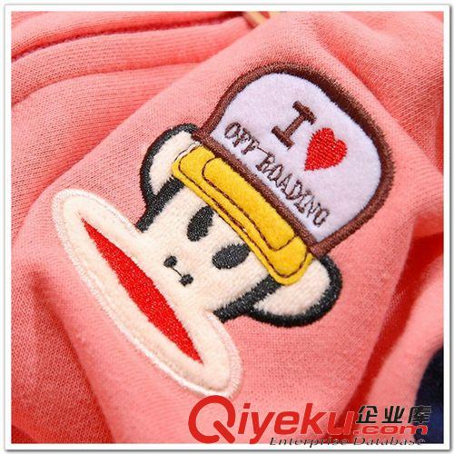 ◤春款◥ 春季新款大嘴高帽休閑運動棒球服套裝  猴子拉鏈套服原始圖片3