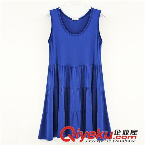 ◤清倉區◥ 夏季莫代爾連衣裙寬松吊帶女打底背心裙中長款蛋糕裙孕婦大碼女裝