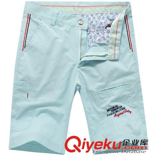 休閑褲 2015新款夏季男裝新款純棉男士短褲 時(shí)尚男式休閑褲潮褲廠家批發(fā)原始圖片2