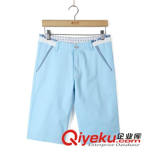 休閑褲 2015男士春季修身彈力休閑褲男 男式休閑褲子 純色長(zhǎng)褲子