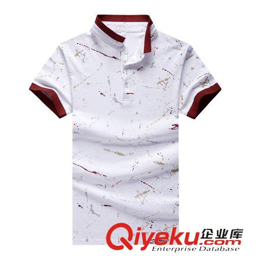 夏季polo衫 2015夏裝新款 修身短袖休閑男士短袖t恤男 打底衫純棉翻領(lǐng)polo衫