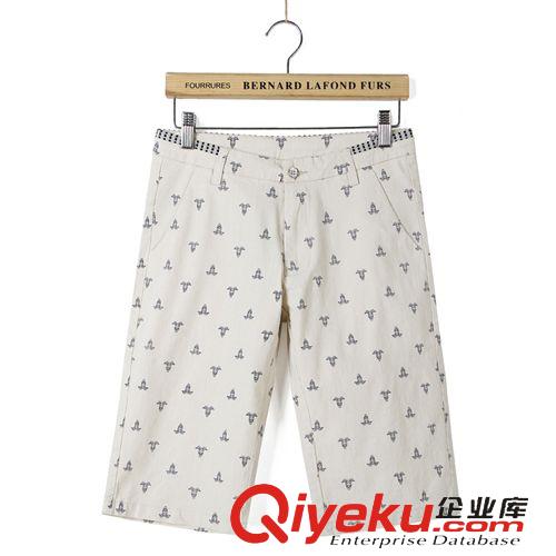 未分類 2015夏季新款男式褲 韓版修身純棉印花潮男中腰5分褲子批發(fā)原始圖片3