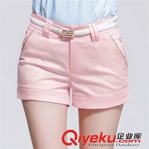 4.25 2015夏季新款顯瘦中腰短褲女 韓版熱褲糖果色休閑褲原始圖片3