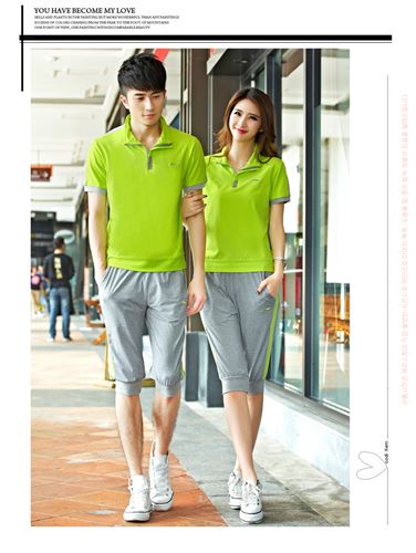 李寧運(yùn)動(dòng)服專區(qū) 2015李寧夏季男女裝夏天潮夏季短袖t恤7分褲休閑款運(yùn)動(dòng)套裝休閑裝原始圖片2