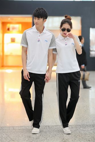 李寧運(yùn)動服專區(qū) 拉希普2015夏季男開衫套頭翻領(lǐng)運(yùn)動短袖T恤套裝女運(yùn)動服情侶款