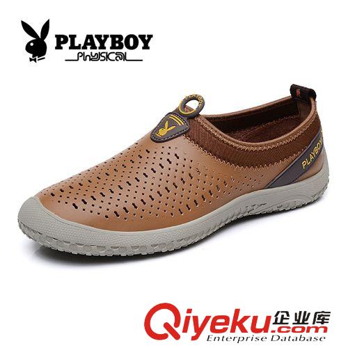 花花公子休閑皮鞋專區(qū) 花花公子男鞋 鏤空皮鞋 2015新款夏季透氣鞋 男士懶人鞋休閑鞋