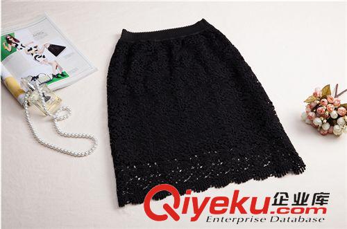 半身裙專區(qū) 明星同款2015新款韓版蕾絲黑色修身包臀Z字裙夏季半身裙