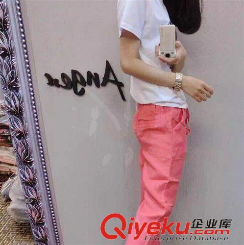 六月新款 代發(fā) 歐洲站夏季新款印花圓領(lǐng)短袖T恤 哈倫褲兩件套 套裝