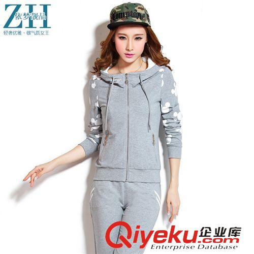 2015春季熱賣 2015春裝新款衛衣兩件套 女士運動套裝 時尚大碼修身衛衣套裝批發原始圖片2