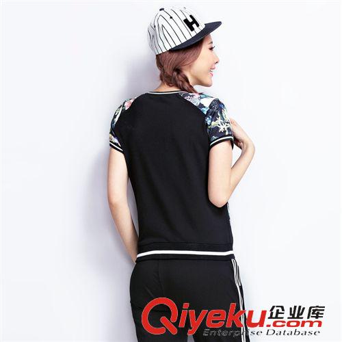 套裝 運(yùn)動(dòng)套裝女款夏休閑套裝女夏裝運(yùn)動(dòng)服短袖2015夏季套裝女 好質(zhì)量原始圖片3