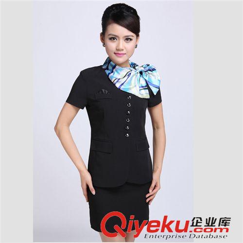 職業裝 2015夏季新款女裝職業裝兩件套韓版時尚gd顯瘦OL女工作服批發