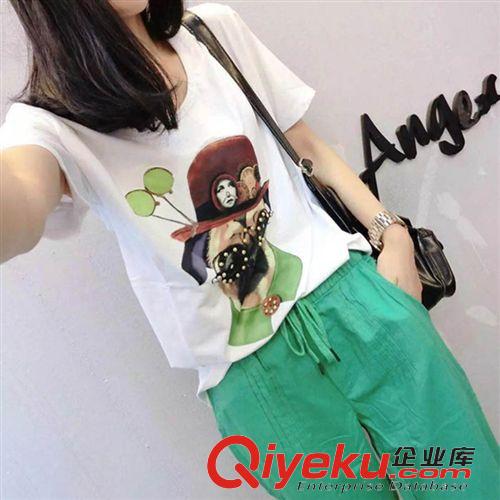 【特惠專區(qū)】 歐洲站夏季套裝女 時(shí)尚印花短袖t恤+休閑褲兩件套 阿里巴巴批發(fā)網(wǎng)原始圖片3