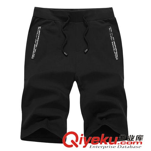 下裝/褲子 夏季爆款男式休閑五分褲直筒修身純棉純色休閑褲潮中褲廠家直銷