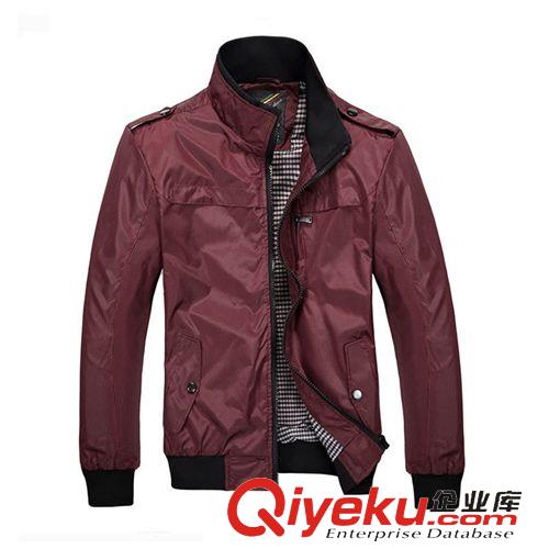 男式夾克 2013新春款男士夾克立領(lǐng)休閑時(shí)尚夾克衫男裝薄款?yuàn)A克 男士外套