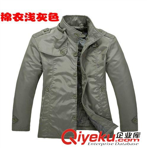 男式棉服 2013新款男士 冬棉衣爆款時(shí)尚休閑立領(lǐng) 中長(zhǎng)款男士 棉夾克原始圖片2