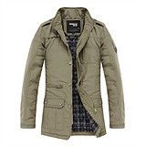 男式夾克 秋冬新品 時(shí)尚都市男式休閑夾克 潮流百搭純色夾克外套男式 批發(fā)