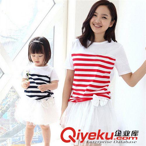 5月夏季 親子裝我愛我家 夏裝家庭裝韓版母女子父女短袖T恤 廠價直批