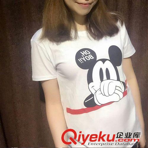 情侶裝 短袖T恤女 2015夏裝新款學生班服 字母頭像文化衫情侶裝上衣原始圖片2