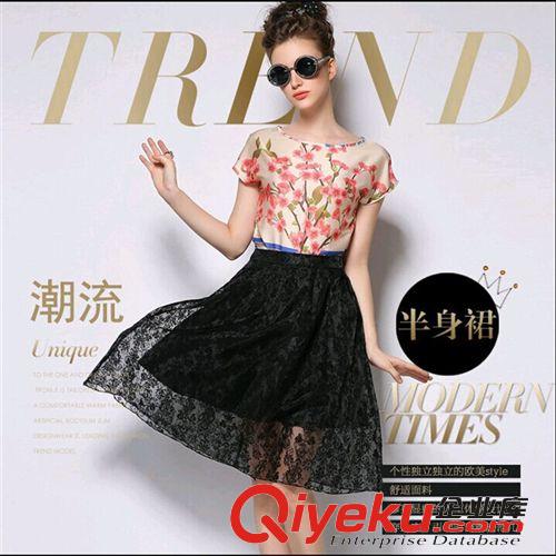◆ 短褲/半身裙 ◆ 歐洲站2015春季新款時尚大牌純色 簡約 半身裙 蓬蓬裙原始圖片3