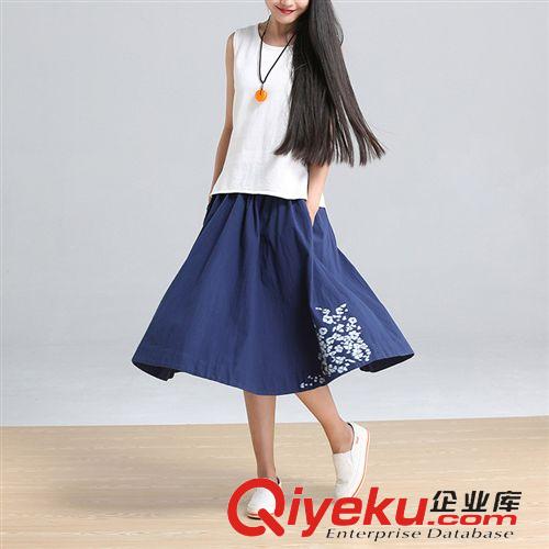 新款牛仔褲-休閑褲 2015新款韓版哈倫褲女裝印花顯瘦牛仔長褲女潮
