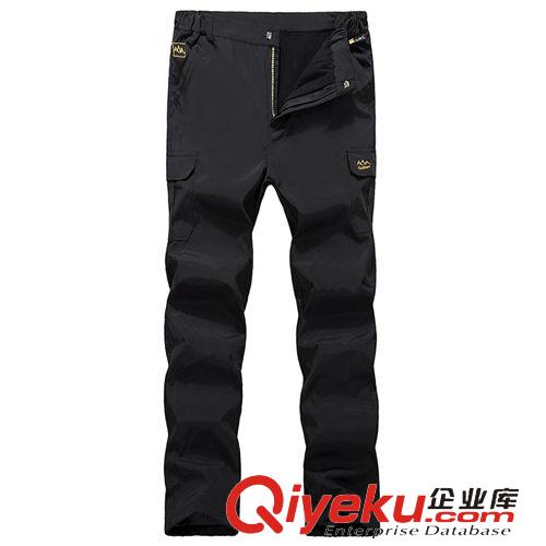 沖鋒衣、褲 男款沖鋒褲軟殼褲抓絨褲防水防水戶外運(yùn)動(dòng)登山保暖單層抓絨褲批發(fā)