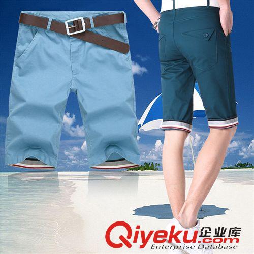 2015年4月20日新款 一件代發2015新款夏裝男士五分褲男式休閑短褲純棉沙灘褲中褲批發原始圖片2