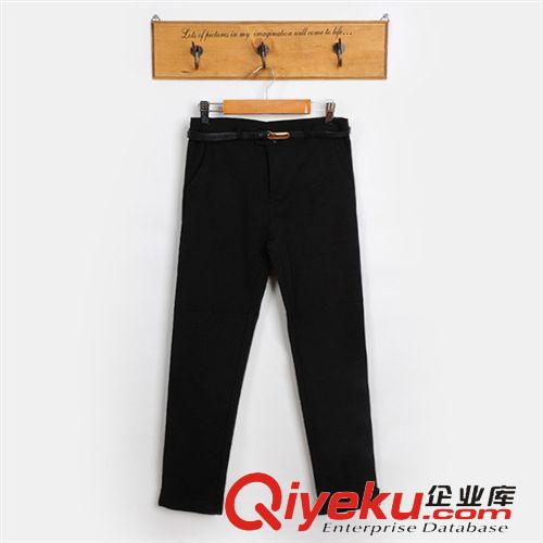 休閑褲 牛仔系列 春夏新品韓版高質(zhì)OL百搭修身顯瘦卷邊9分褲女褲原始圖片2