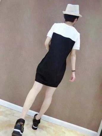 ★5月新款第二期★ 歐洲站 春夏新款 {zx1}時尚唐老鴨圖案中長款上衣 女式T恤批發(fā)代發(fā)原始圖片3