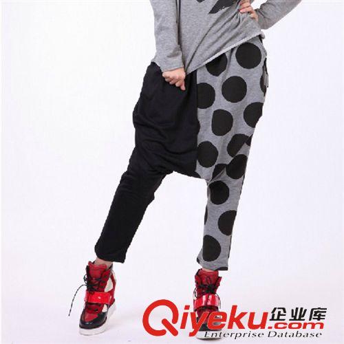 ★ 下裝 ★ 外貿(mào)原單批發(fā) 不規(guī)則假兩件顯瘦打底褲 飄逸雪紡長褲女 代發(fā)