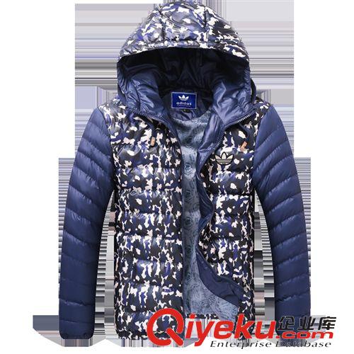 運動棉衣 2014冬新款迷彩羽絨棉服男士 韓版修身短款加厚男裝棉衣外套6066