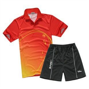 球衣球褲 批發香港勁浪乒乓球球服套裝 男款運動訓練服 網店一件代發 2047原始圖片2
