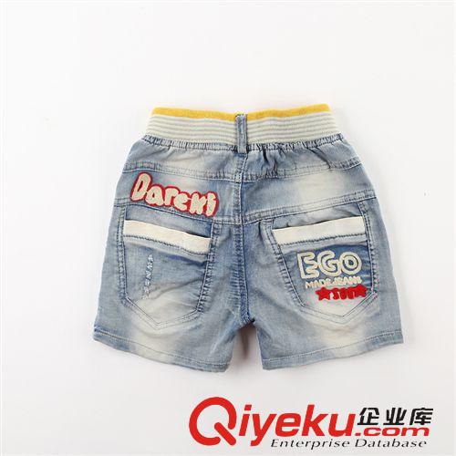 快訂專場 【新品快訂】中大男童雙排扣童褲 6-12歲韓版卡通牛仔短童褲直銷