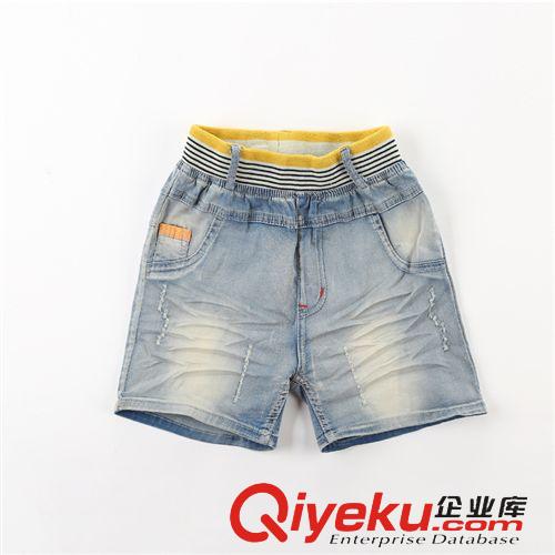 {zx1}上架 夏款 韓版精品童裝 男童水洗磨白軟牛仔短褲兒童 短褲現(xiàn)貨批發(fā)原始圖片2