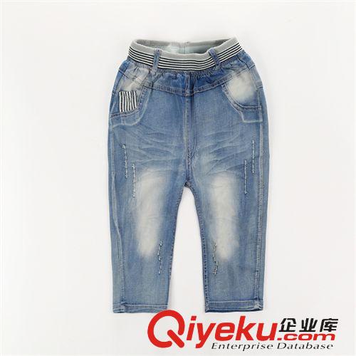 {zx1}上架 【新品快訂】寶寶童褲整手批發(fā)中童6-12歲男童韓版垮褲牛仔褲批發(fā)原始圖片2