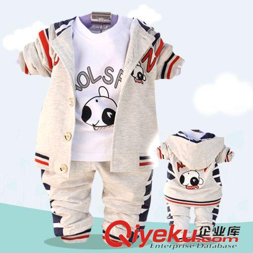 男童 20154 春季 新品 全棉 奧代爾 小狗三件套 0150原始圖片2