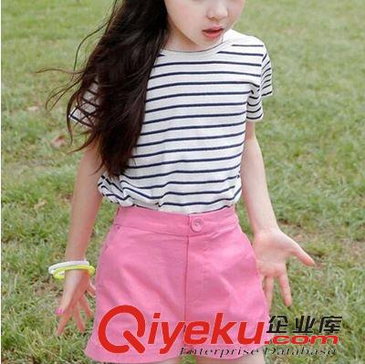 童褲 女童褲夏韓版童裝2015夏裝新款兒童中小女童百搭純色休閑短褲熱褲