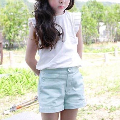 童褲 女童褲夏韓版童裝2015夏裝新款兒童中小女童百搭純色休閑短褲熱褲