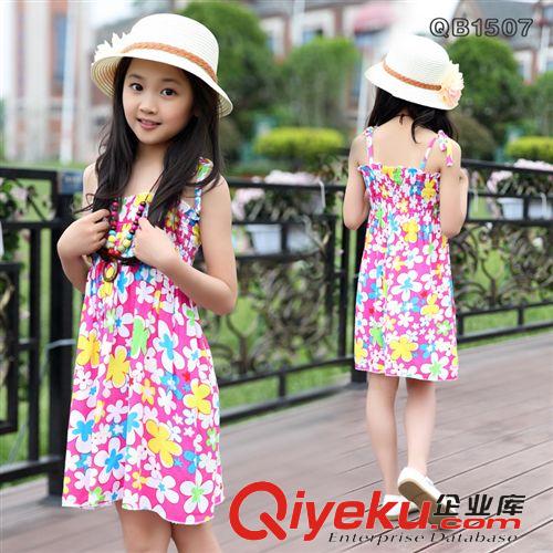 童裙 童裝童裙夏2015夏款韓版中小童女童連衣裙無袖兒童背心裙潮童裙子