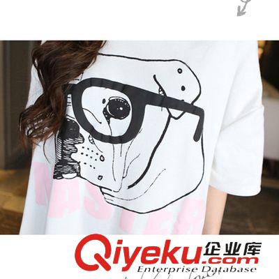 上裝 2015夏裝新款半袖體恤裙學生短袖t恤寬松女學生t桖中長款姐妹裝原始圖片3