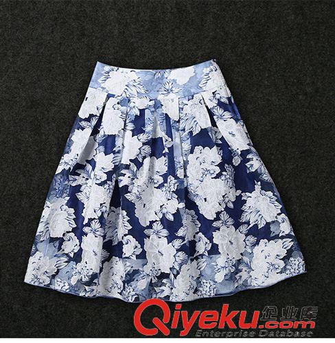 裙裝 2015新款歐美dp鉤花蕾絲鏤空上衣套裝A字裙歐根紗兩件套夏裝女