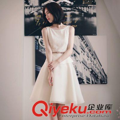 歐美風(fēng){jd0}潮貨 2015歐美潮牌彩虹女郎無(wú)袖連衣裙 高品質(zhì)打底背心裙 女裝潮品