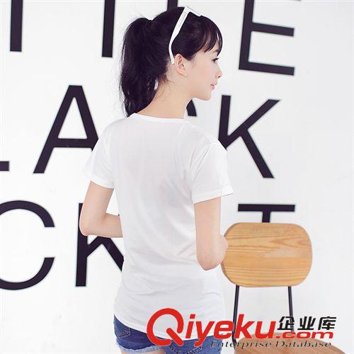 五月新品三期 東大門2015夏新品短袖t恤打底衫褶皺流蘇韓版女裝圓領(lǐng)上衣小T衫潮原始圖片2