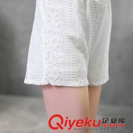 四月新品二期 2015蕾絲短袖連衣裙短褲背心三件套裝 時尚休閑 春秋女新款現貨原始圖片3